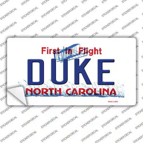 Duke North Carolina Novelty Sticker Decal Small