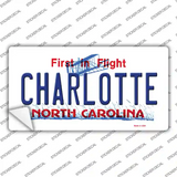 Charlotte North Carolina Novelty Sticker Decal Small