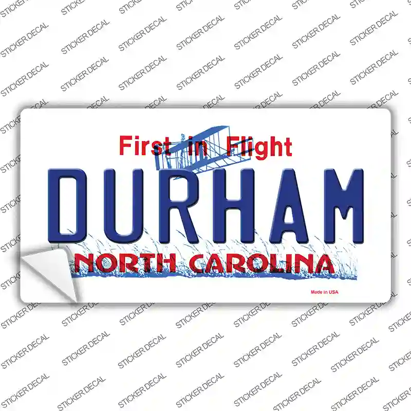 Durham North Carolina Novelty Sticker Decal | Smart Blonde