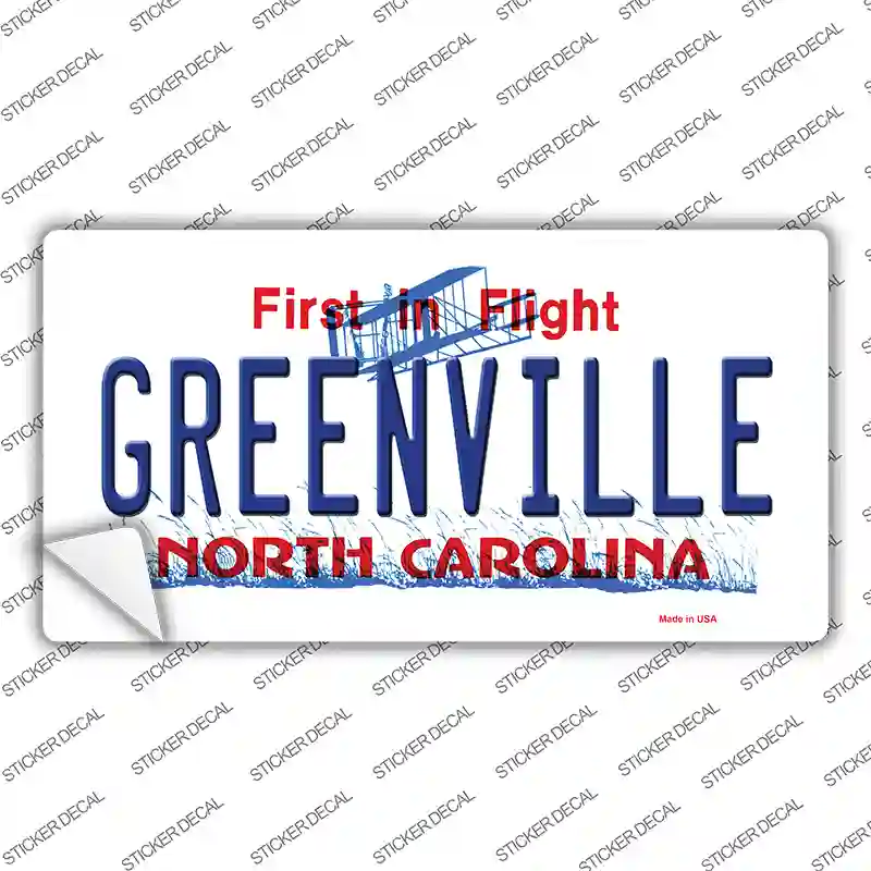 Greenville North Carolina Novelty Sticker Decal Small