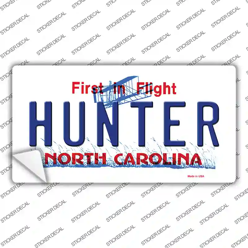 Hunter North Carolina Novelty Sticker Decal | Smart Blonde