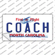 Coach North Carolina Novelty Sticker Decal Small