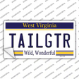 Tailgtr West Virginia Novelty Sticker Decal Small