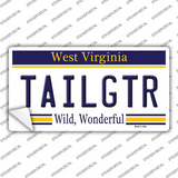 Tailgtr West Virginia Novelty Sticker Decal Small