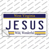 Jesus West Virginia Novelty Sticker Decal Small