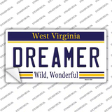 Dreamer West Virginia Novelty Sticker Decal Small