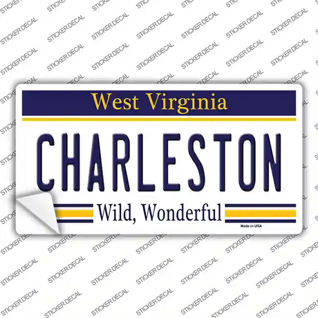 Charleston West Virginia Novelty Sticker Decal Small