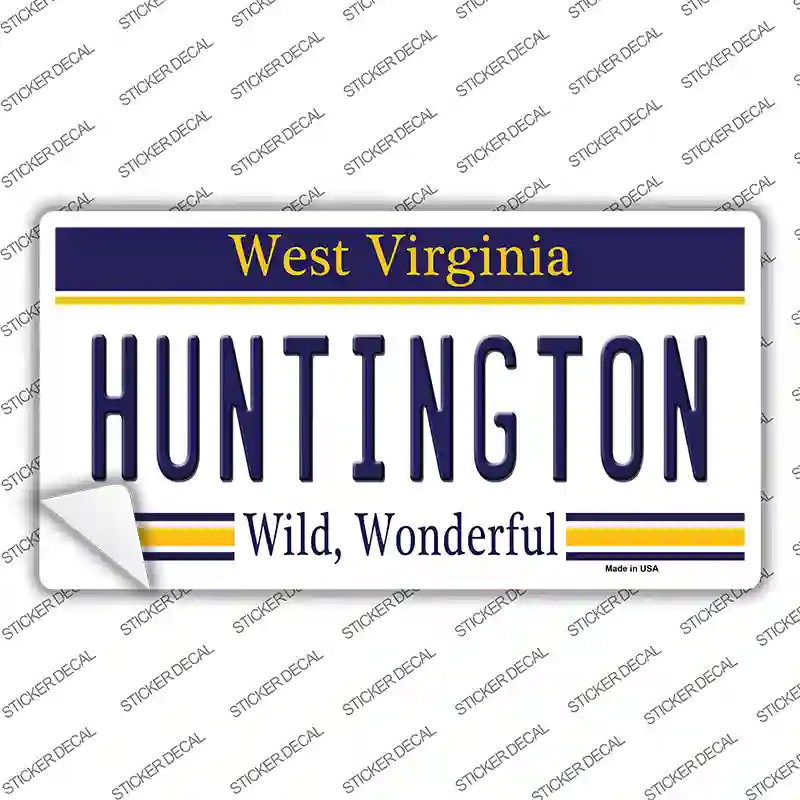 Huntington West Virginia Novelty Sticker Decal Small