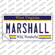 Marshall West Virginia Novelty Sticker Decal Small