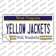 Yellow Jackets West Virginia Novelty Sticker Decal Small