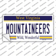 Mountaineers West Virginia Novelty Sticker Decal Small