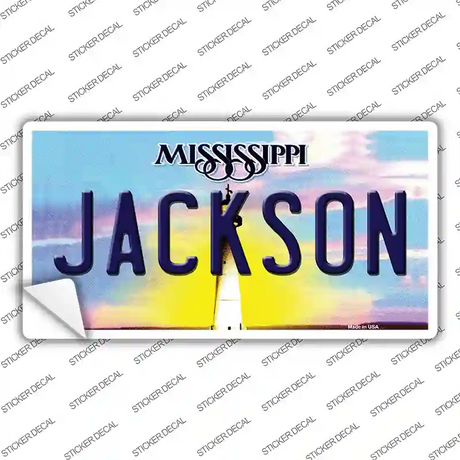 Jackson Mississippi Novelty Sticker Decal Small