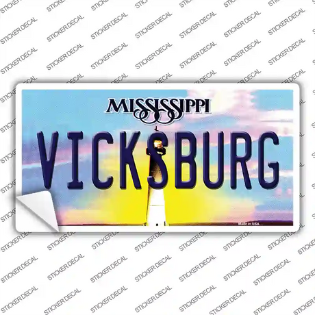 Vicksburg Mississippi Novelty Sticker Decal Small