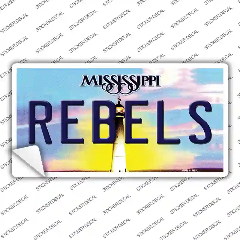 Rebels Mississippi Novelty Sticker Decal Small