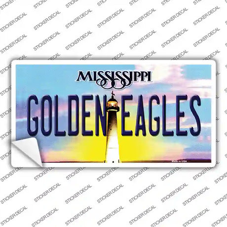 Golden Eagles Mississippi Novelty Sticker Decal Small