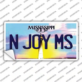 N Joy Mississippi Novelty Sticker Decal Small