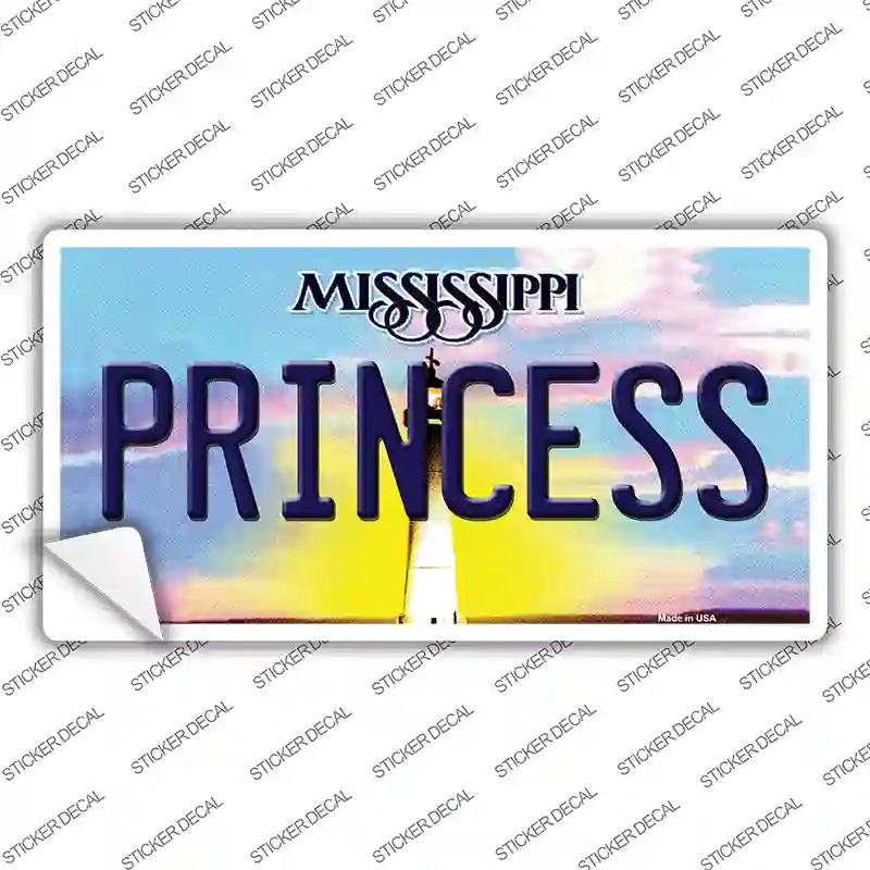 Princess Mississippi Novelty Sticker Decal Small