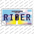 Rider Mississippi Novelty Sticker Decal Small