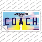 Coach Mississippi Novelty Sticker Decal Small