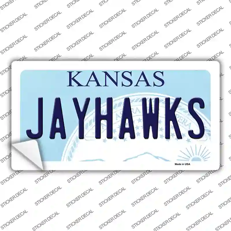 Jayhawks Kansas Novelty Sticker Decal Small