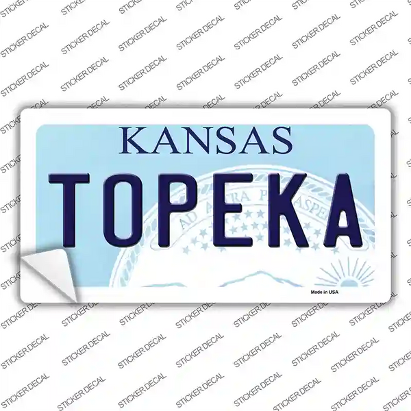 Topeka Kansas Novelty Sticker Decal | Smart Blonde