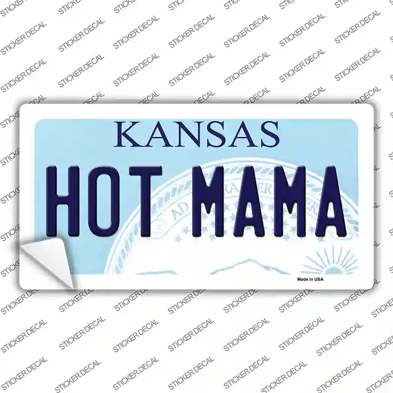 Hot Mama Kansas Novelty Sticker Decal Small