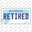 Retired Kansas Novelty Sticker Decal Small