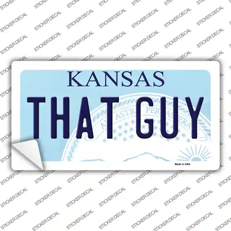 That Guy Kansas Novelty Sticker Decal Small