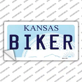 Biker Kansas Novelty Sticker Decal Small