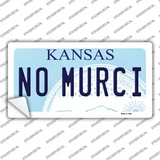 No Murci Kansas Novelty Sticker Decal Small