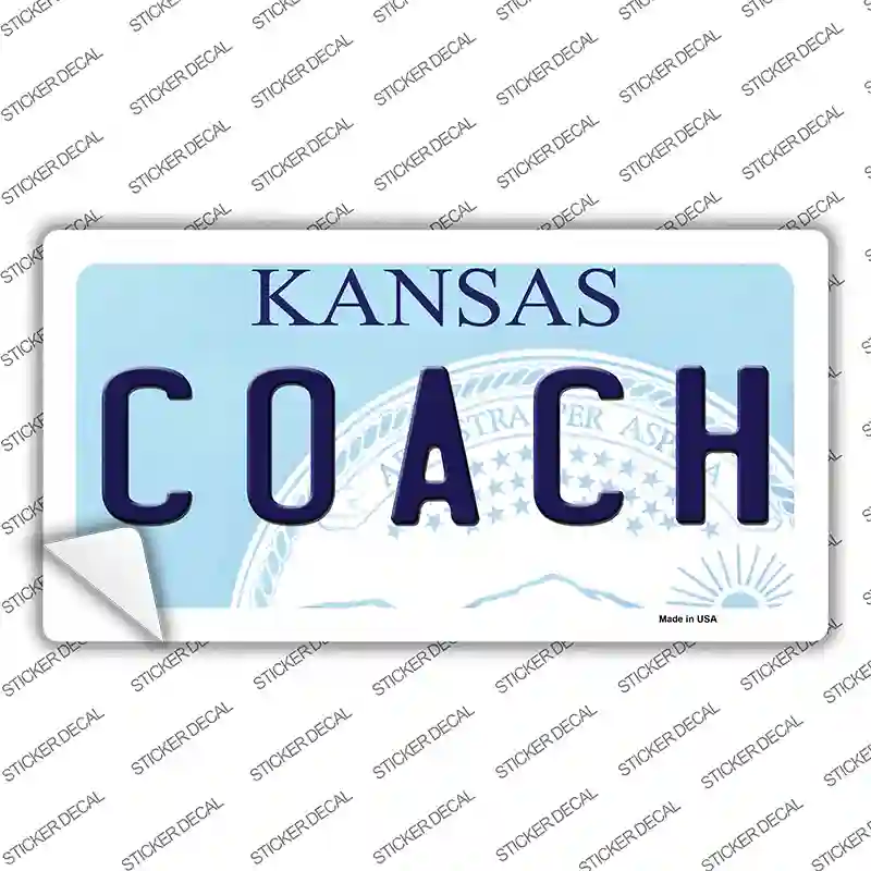 Coach Kansas Novelty Sticker Decal Small