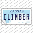 Climber Kansas Novelty Sticker Decal Small