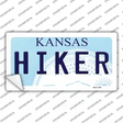 Hiker Kansas Novelty Sticker Decal Small