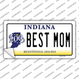 Best Mom Indiana Novelty Sticker Decal Small