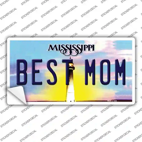 Best Mom Mississippi Novelty Sticker Decal Small