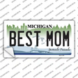 Best Mom Michigan Novelty Sticker Decal Small