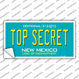 Top Secret New Mexico Novelty Sticker Decal Small