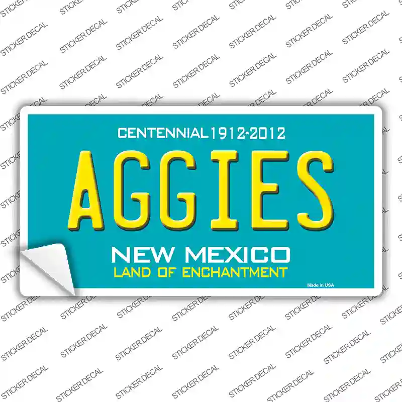 Aggies New Mexico Novelty Sticker Decal Small