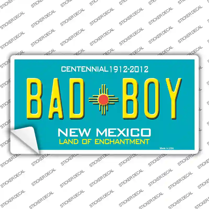 Bad Boy New Mexico Novelty Sticker Decal Small