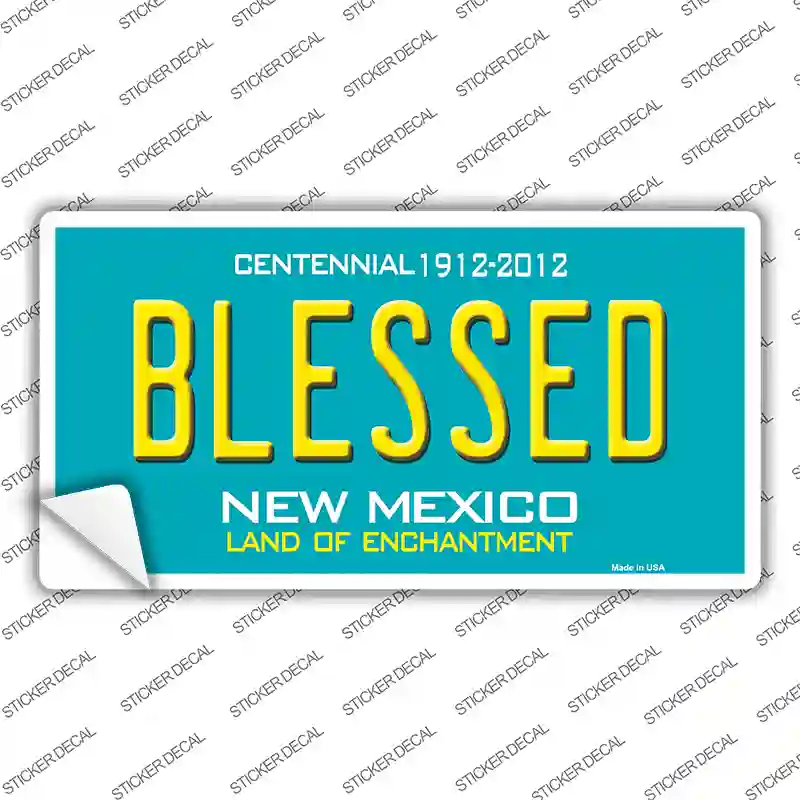 Blessed New Mexico Novelty Sticker Decal Small