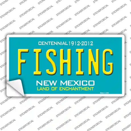 Fishing New Mexico Novelty Sticker Decal Small