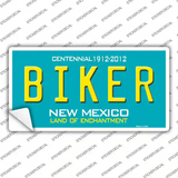 Biker New Mexico Novelty Sticker Decal Small