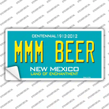 MMM Beer New Mexico Novelty Sticker Decal Small