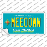 Meeooww New Mexico Novelty Sticker Decal Small