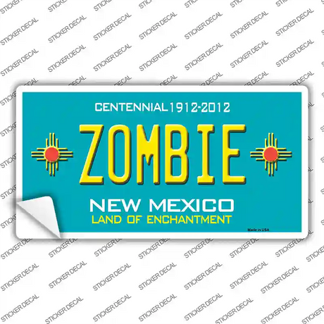 Zombie New Mexico Novelty Sticker Decal Small