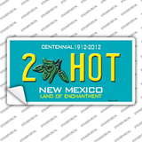 2 Hot Green New Mexico Novelty Sticker Decal Small