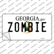 Zombie Georgia Novelty Sticker Decal Small