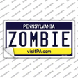 Zombie Pennsylvania State Novelty Sticker Decal Small