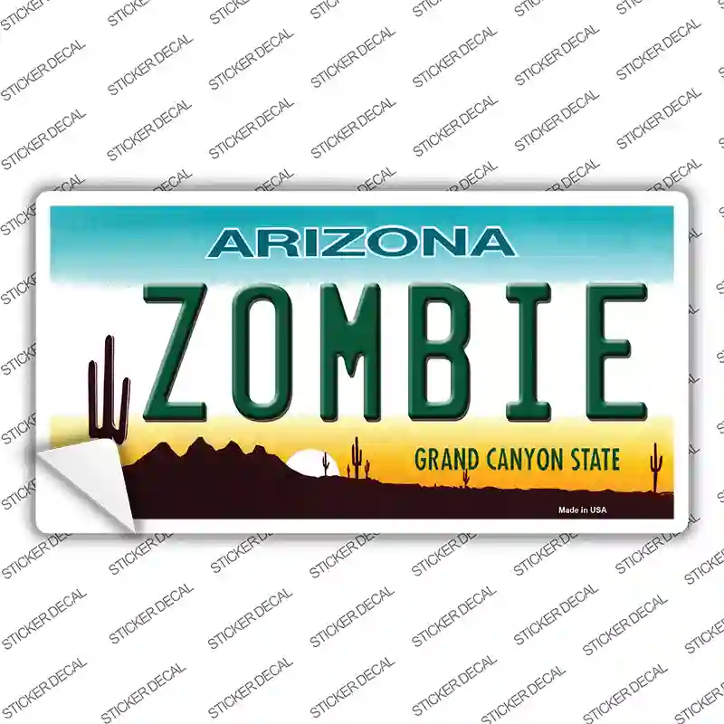 Zombie Arizona Novelty Sticker Decal Small