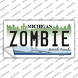 Zombie Michigan Novelty Sticker Decal Small